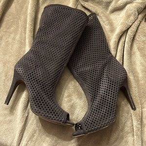 Pedro Garcia peep toe stilleto boots